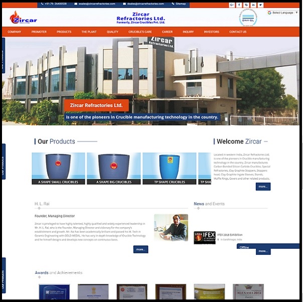 Zircar Website